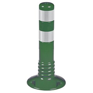 Гибкий сигнальный столбик (делиниатор) (Высота: 450мм. Размер основы: 80-220мм. Вес: 0.94 кг.) (Материал: Полиуретан) (Цвет: зеленый)